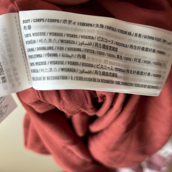 Abercrombie & Fitch Tie-Strap Red & White Floral Boho Dress Women’s Size XS - Picture 9 of 9